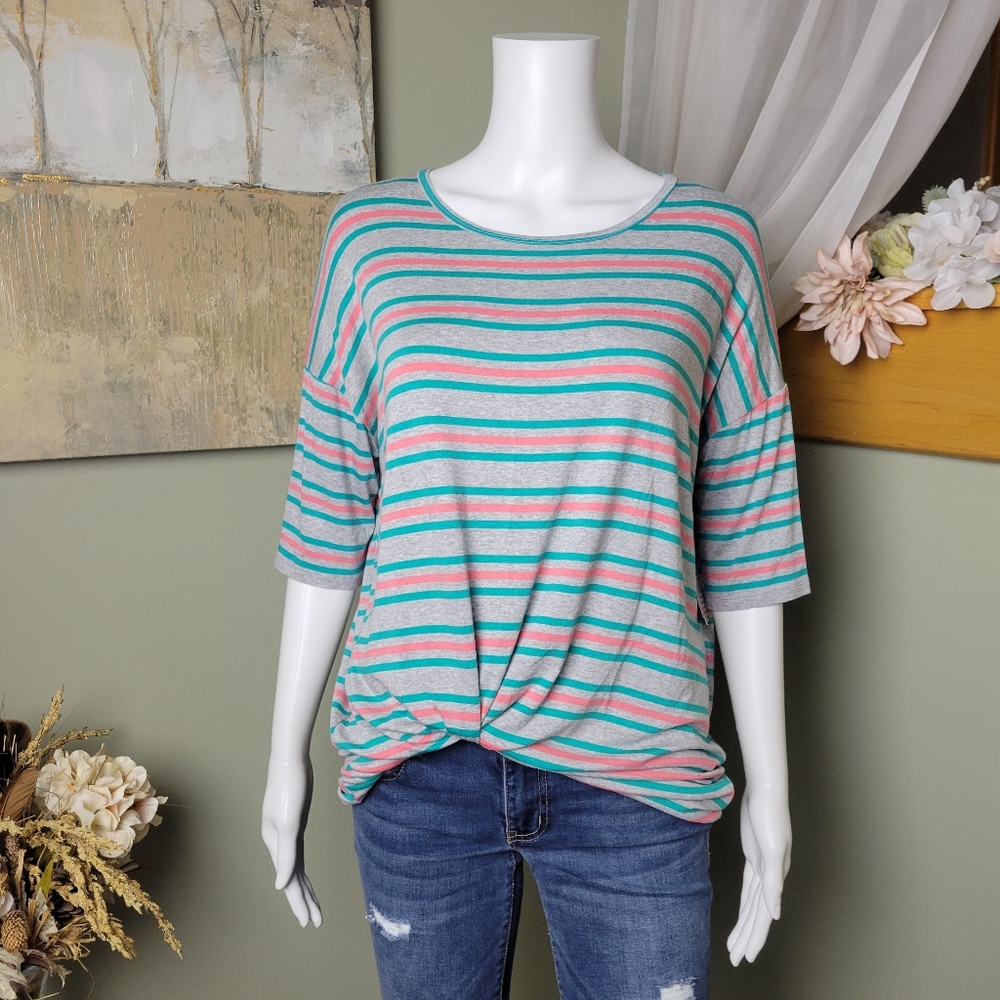 NWT Lularoe Striped Irma Tunic Top - Picture 1 of 11